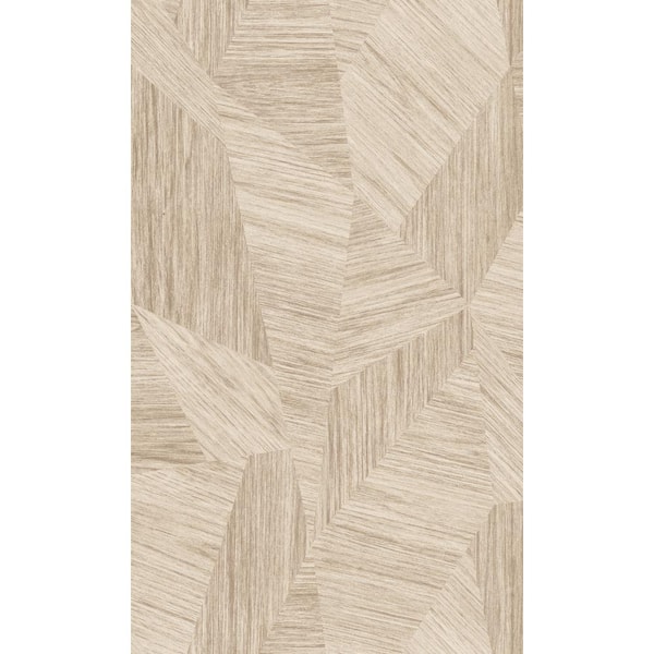 Walls Republic Beige Geometric All Over Blown Vinyl Printed Non Woven Non-Pasted Textured Wallpaper 57 Sq. Ft.