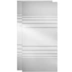 29-1/32 in. x 67-3/4 in. x 1/4 in. (6 mm) Frameless Sliding Shower Door Glass Panels in Transition (For 50-60 in. Doors)