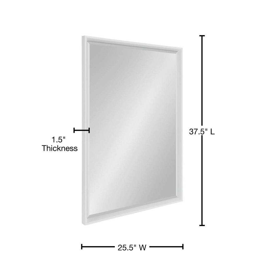 White Polystyrene Full Length Rectangular Dresser Mirror