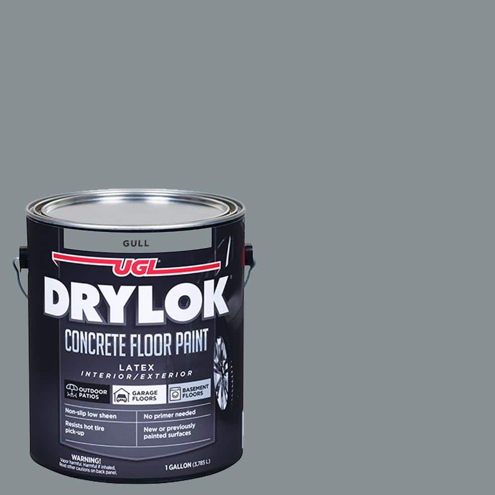 Drylok 1 Gal Gull Low Sheen Concrete Floor Paint 21313 The Home Depot