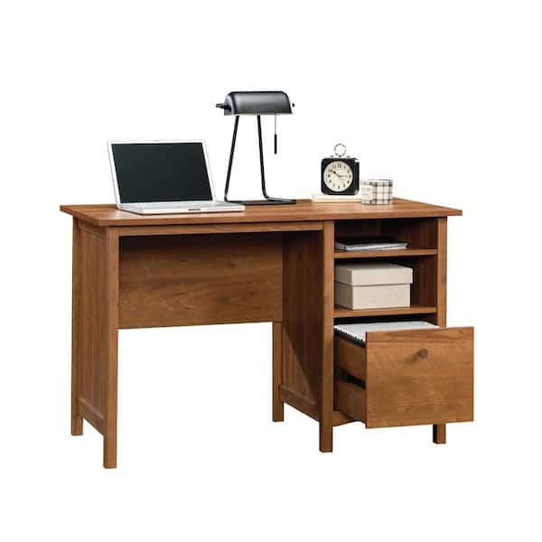 Sauder Craft 36 W Storage Armoire And Stow Away Desk Mystic Oak - Office  Depot