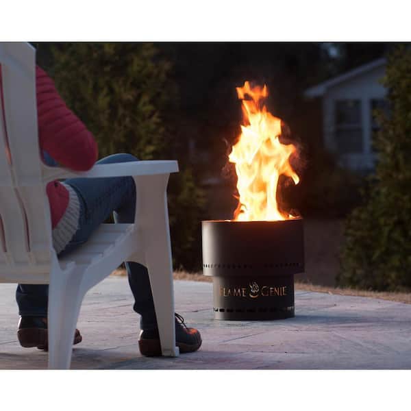 Hy C Flame Genie 13 5 In Wood Pellet, Washer Tub Fire Pit Standard Size