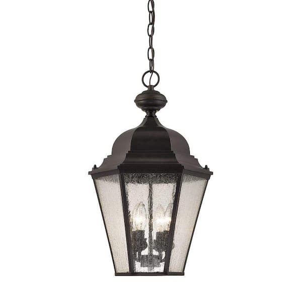 Titan Lighting Cotswold 4-Light Oil Rubbed Bronze Outdoor Hanging Lamp