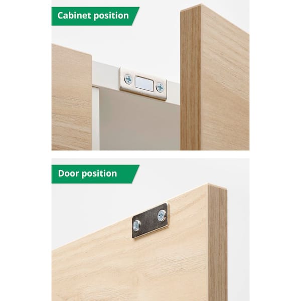 Lot De 6 Fermetures Magnétiques Ultra-minces Pour Portes Et Placards - Acier Inoxydable - Neuf