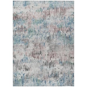Accord Multi 3 ft. x 5 ft. Abstract Indoor/Outdoor Washable Area Rug