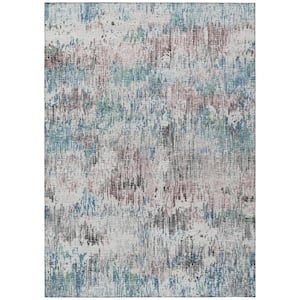 Accord Multi 8 ft. x 10 ft. Abstract Indoor/Outdoor Washable Area Rug