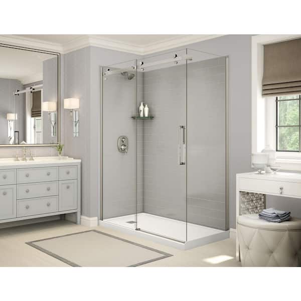 MAAX Halo 59 in. x 79 in. Semi-Frameless Sliding Shower Door in