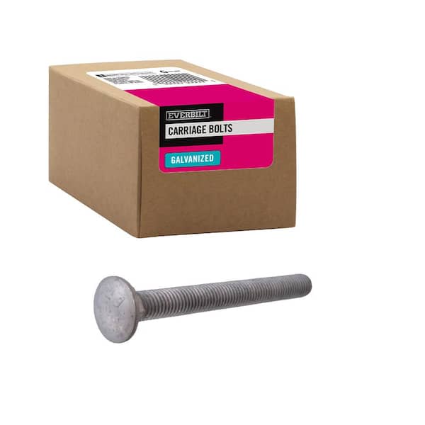 Everbilt 1/2 in.-13 x 5 in. Galvanized Carriage Bolt (25-Pack)