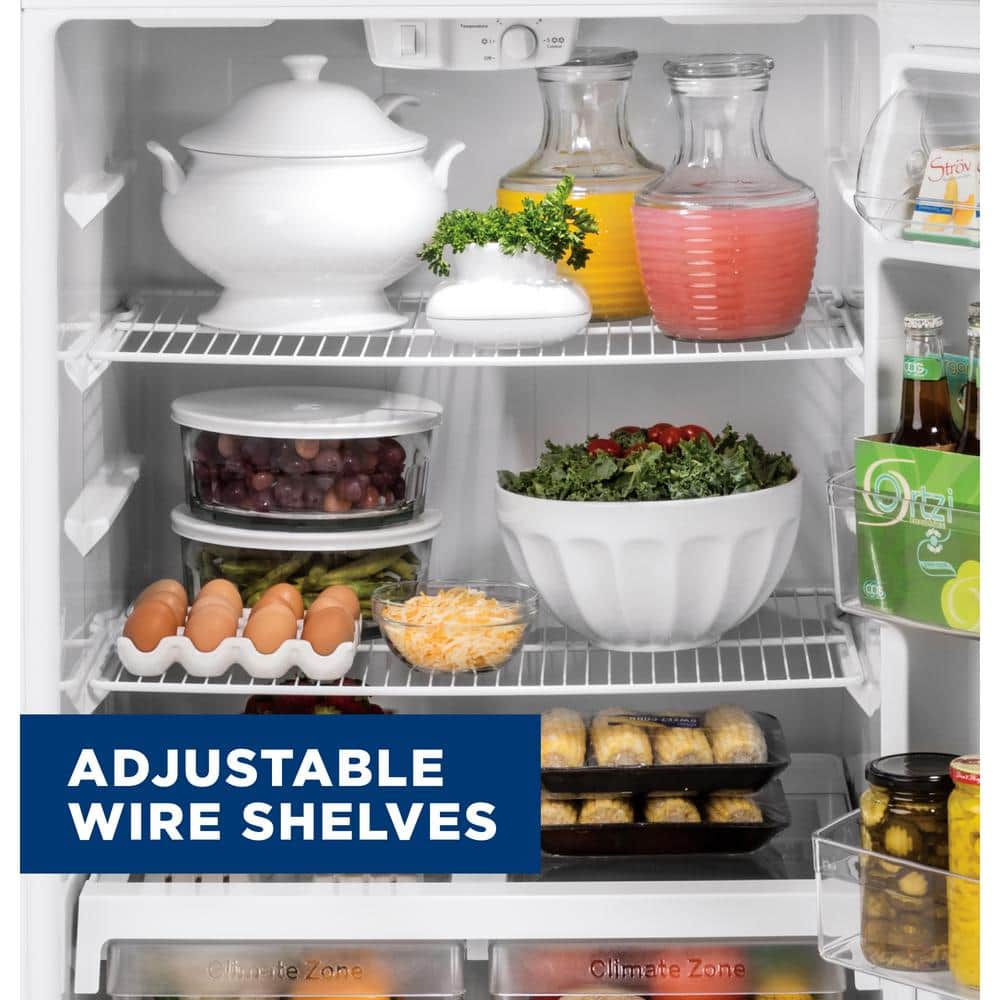 White 19.2 Cu. Ft. Energy Star Top Freezer Refrigerator