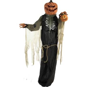 84 in. Touch Activated Animatronic Pumpkin Man