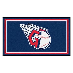 MLB - Cleveland Guardians 3 ft. x 5 ft. Ultra Plush Area Rug