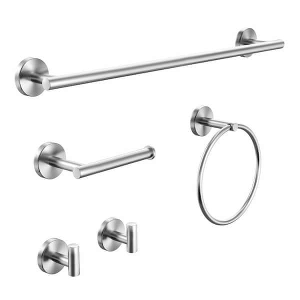 Lot De 5 Attrapes à Rouleaux Select Hardware – Nickelé 19 Mm, Avec Vis