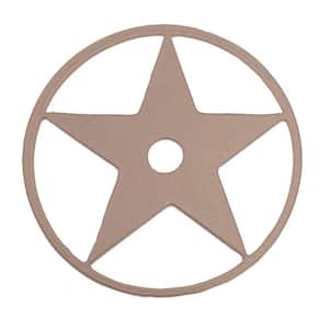 3-1/8 in. Dia Satin Nickel Texas Star Decorative Roller Cover