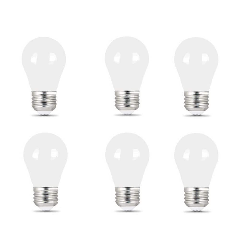 25-Watt Equivalent A15 Dimmable CEC 90+ CRI White Glass LED Refrigerator Appliances Light Bulb, Daylight 5000K (6-Pack) price history on PriceWatchPro