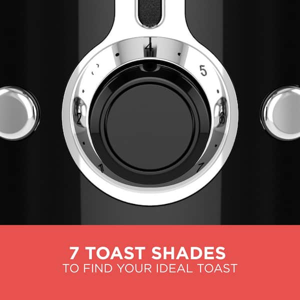 Shop the Luxury ATUPEN 2-Slice Black Toaster - Wide Slots, 7 Browning  Settings
