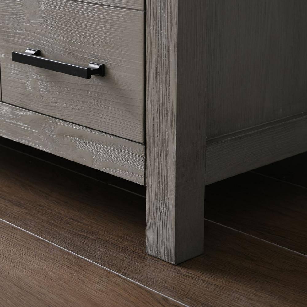 Textured Gray 42'' Single Vanity with Blue Limestone Top