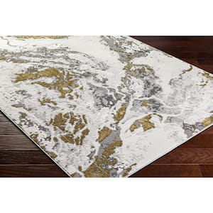 Sunrise Taupe/Gray Abstract 5 ft. x 7 ft. Indoor Area Rug