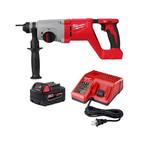 M18 18-Volt Lithium-Ion Brushless Cordless 1 in. SDS-Plus D-Handle Rotary Hammer with 5.0Ah Starter Kit