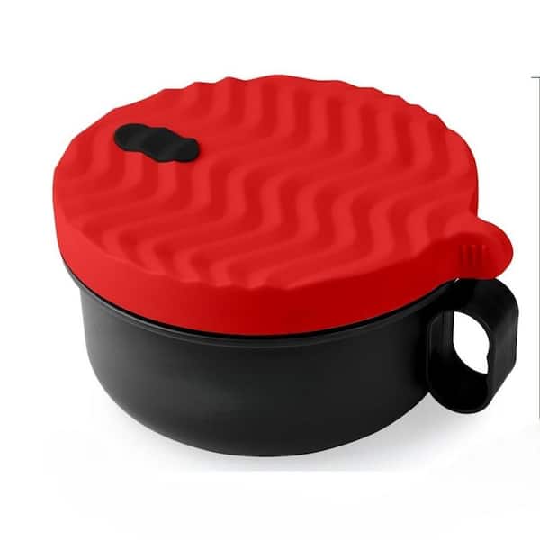 48 fl. oz. Red Polypropylene Microwave Ramen Cooker Bowl College Dorm Room Essentials, Apartment Essentials
