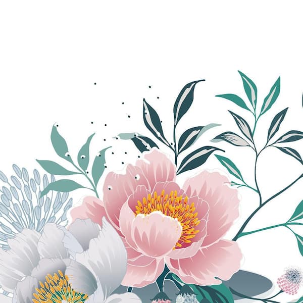 VENICE BEACH Collections Beauty from Within Flowerhead by Unknown 1 Piece Unframed Canvas Drawing Print 16 in. x 20 in.