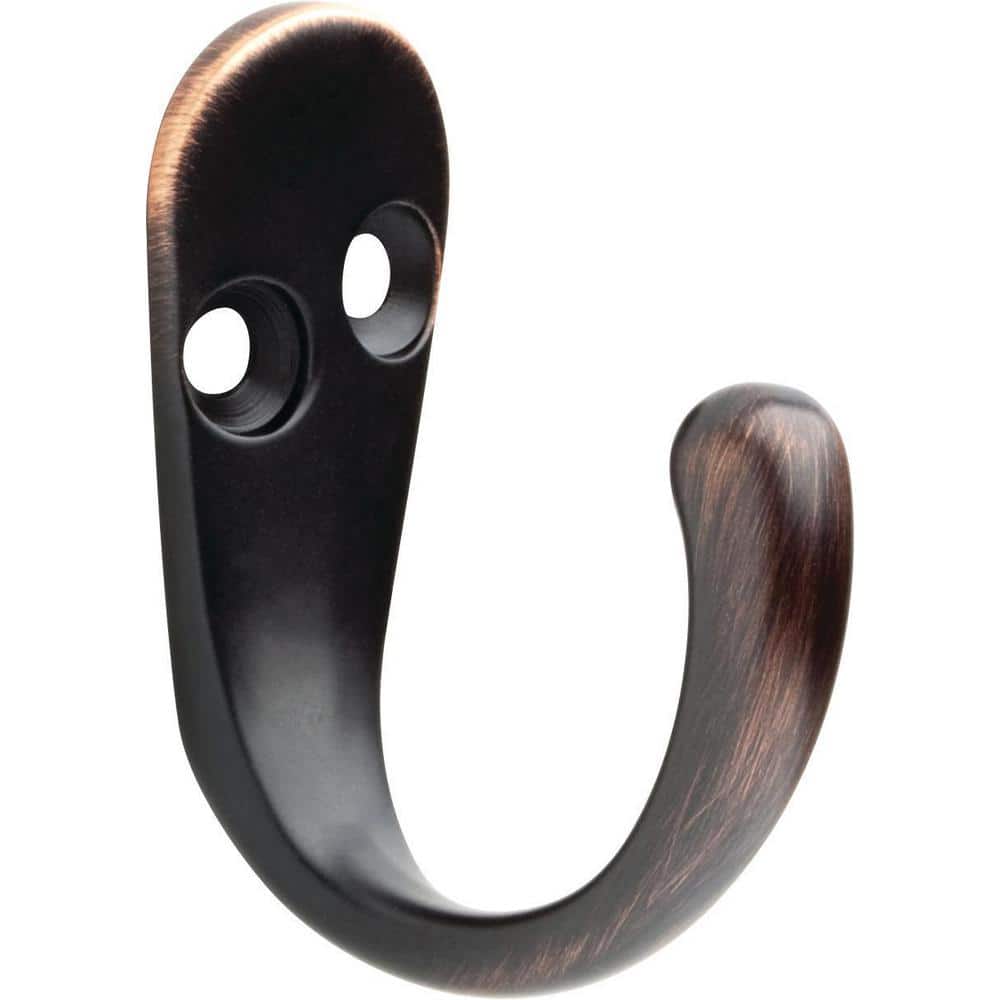 Liberty Hardware 137246 Ruavista Coat and Hat Hook, Single, Bronze with  Copper Highlights