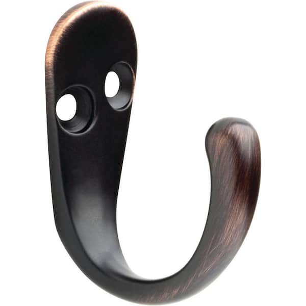 Liberty 1-13/16 in. Venetian Bronze with Copper Highlights Single Wall Hook  (2-Pack) B591032-VBC-C - The Home Depot