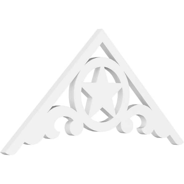 Ekena Millwork Austin 1 in. D x 16-1/2 in. W x 36 in. L Signature Urethane Gable Pediment