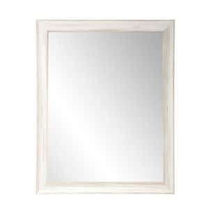 25 in. W x 27 in. H Coastal Whitewood Wall Mirror