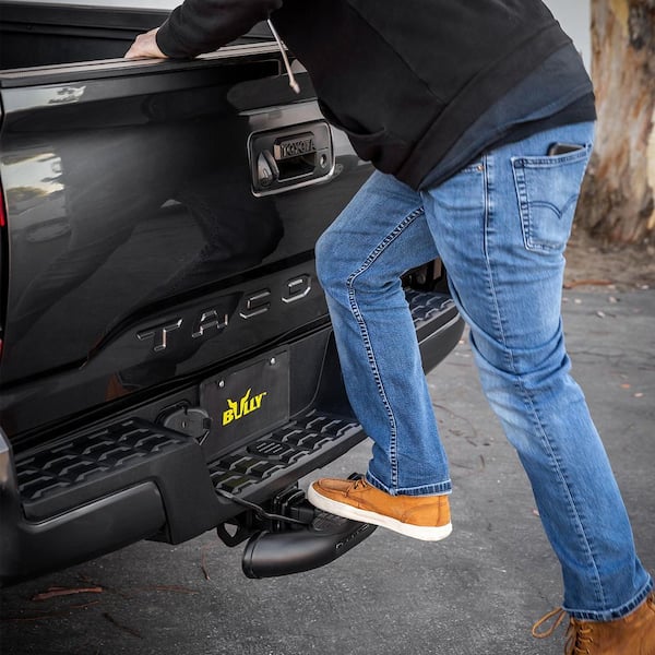 BULLY Black Bull Hitch Step with LED Brake Light BBS-1104L - The