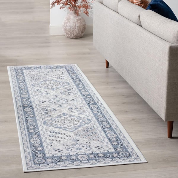 Nexus Oriental Blue 2 ft. x 8 ft. Indoor Runner Rug