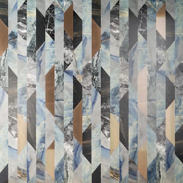 Ivy Hill Tile Daze Stone Geometric Striped 24 in. x 48 in. Matte Porcelain Floor and Wall Tile (1 piece/7.75 sq. ft./case)