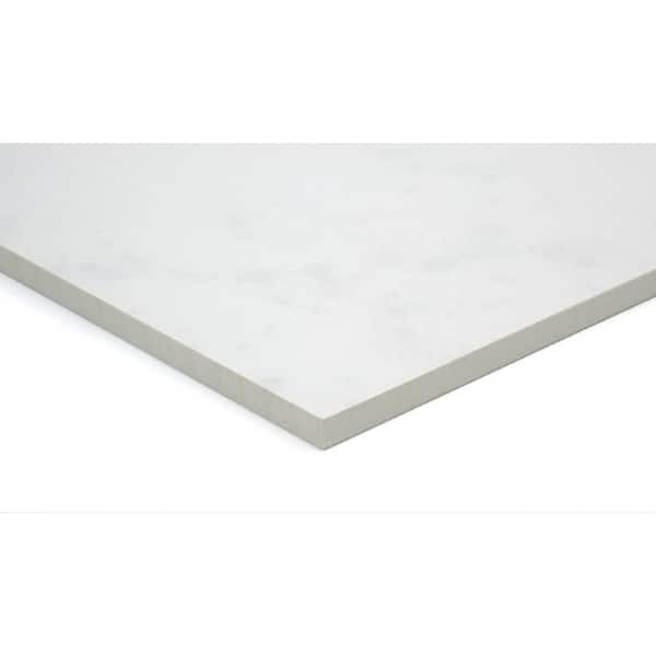 EMSER TILE Parkview White 11.81 in. x 23.62 in. Polished Porcelain