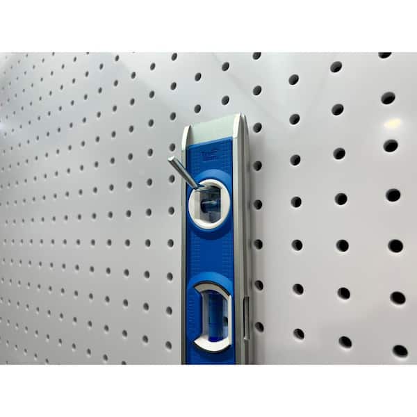 1 in. Single Rod 30 Degree Bend 3/16 in. Dia Zinc Plated Steel Pegboard Hook (10-Pack)