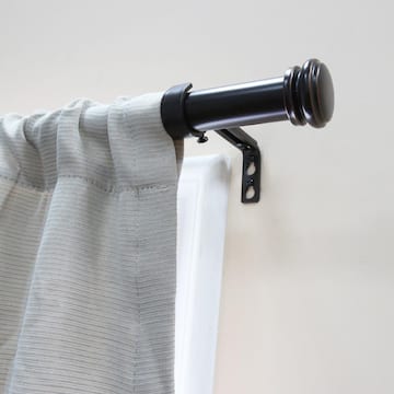 36 in. - 72 in. Mix and Match Telescoping 1 in. Single Curtain Rod in Oil-Rubbed Bronze