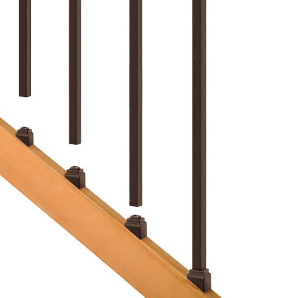 32 in. Black Square Baluster Stair Adapters