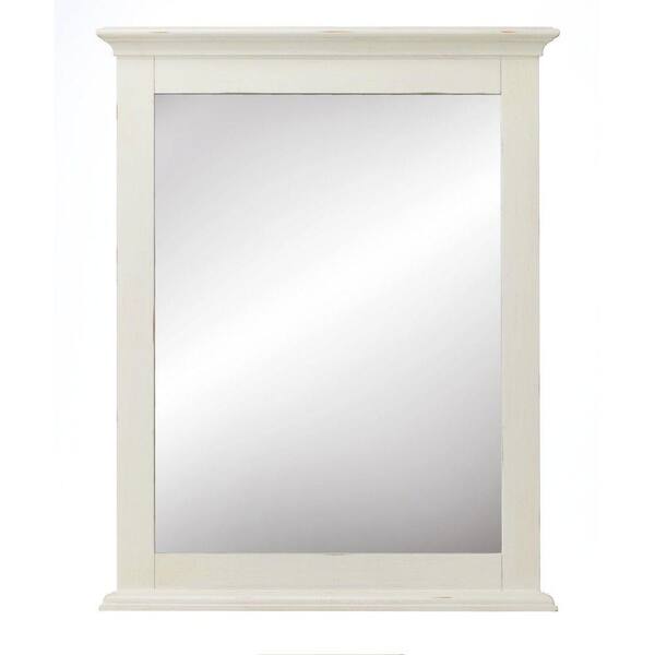 Unbranded Manor 31.75 in. H x 25 in. W Ash Wood Framed Mirror