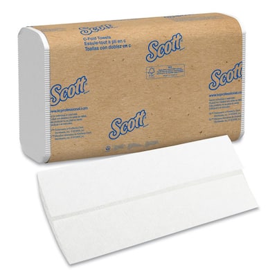 10.125 in. x 13.15 in. White Essential C-Fold Towels Absorbency Pockets (200/Pack, 12-Packs/Carton)