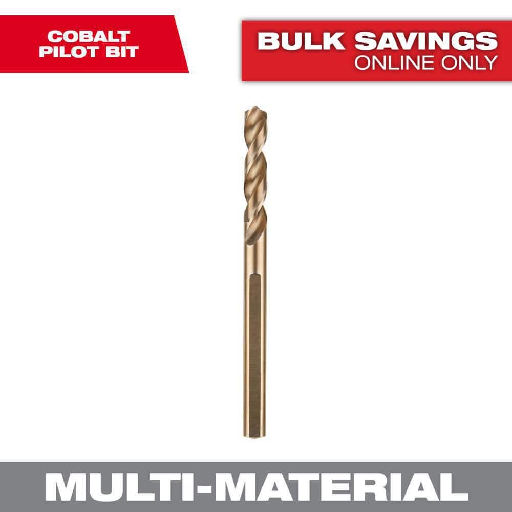 【ピットブルマル】 Milwaukee 1/4 in. Hole Dozer Cobalt Pilot Drill Bit 49-56-7100