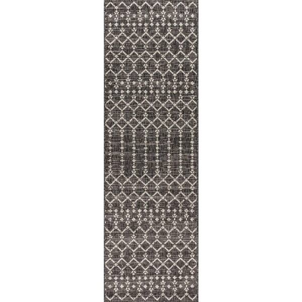 JONATHAN Y Ourika Moroccan Geometric Textured Weave Indoor/Outdoor ...