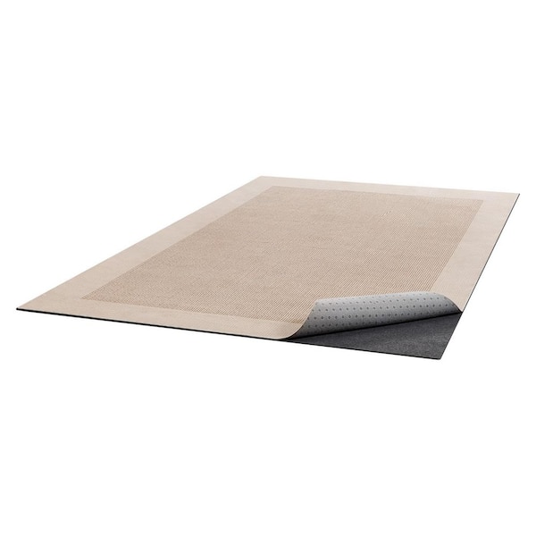 Non-Slip Rug Pad, 9 x 12 ft. 0.12 in. Felt Cushion with Rubber Grip Floor Protection and Keeps Carpets in Place
