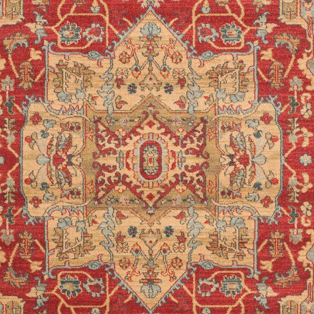 Reversible Blue Synthetic Rectangular Washable Rug
