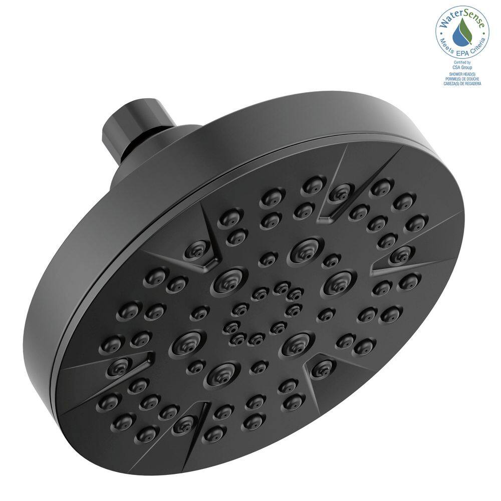 Matte Black Multi-Function Wall Mounted Shower Head