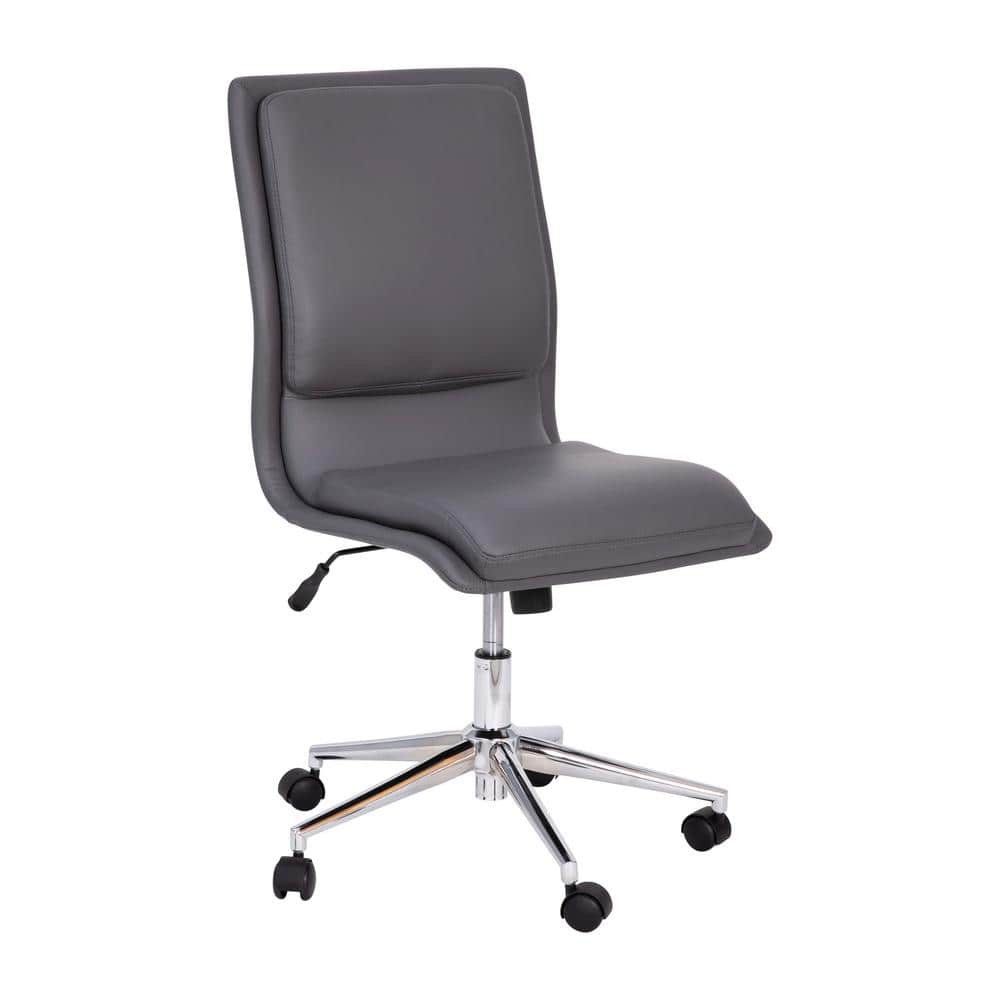 Carnegy Avenue Gray Leather/Faux Leather Office/Desk Chair Table Top Only CGAGO500774GRHD