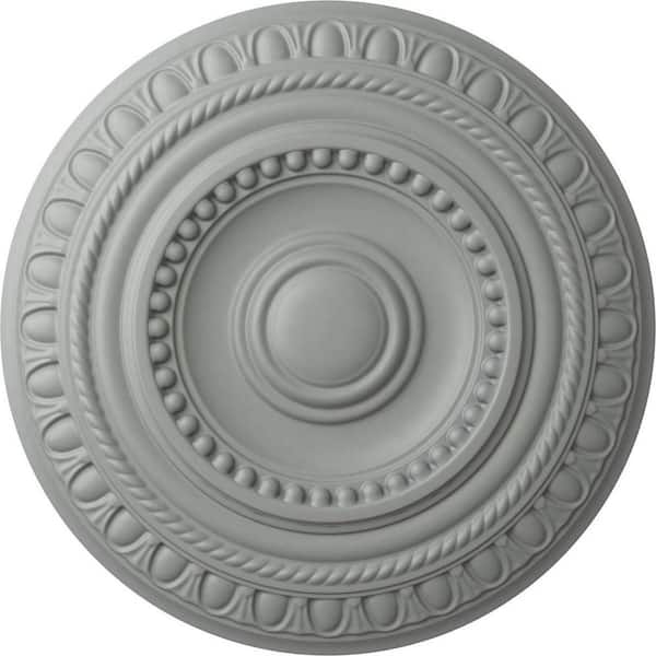 Ekena Millwork 15-3/4" x 1-3/8" Artis Urethane Ceiling Medallion (Fits Canopies upto 6-7/8"), Primed White