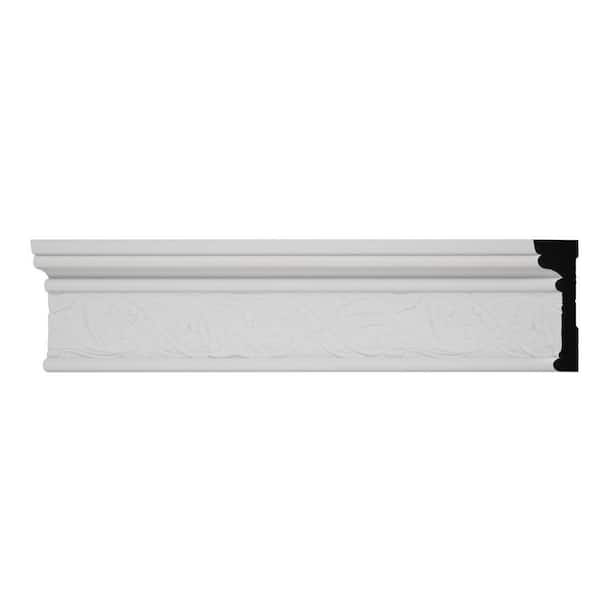 6702 11/16 in. x 3-1/2 in. x 8 ft. PVC Composite White Casing Molding