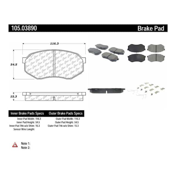 Centric Parts Disc Brake Pad Set