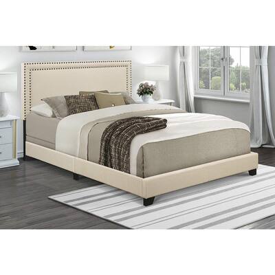Pulaski Furniture Cream Queen Upholstered Bed Ds A123 290 104 The Home Depot