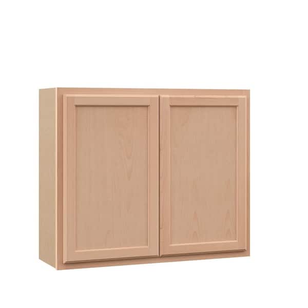 Recessed Panel 36 in. W x 12 in. D x 30 in. H Assembled Wall Kitchen Cabinet in Unfinished