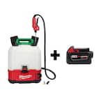 M18 18-Volt 4 Gal. Lithium-Ion Cordless Switch Tank Backpack Pesticide Sprayer with M18 5.0 Ah Battery