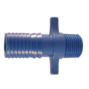 3/4 in. x 1/2 in. Barb Insert Blue Twister Polypropylene Twister x MPT Adapter Fitting